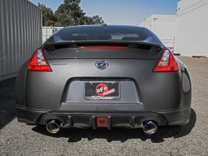 aFe Power - aFe Power Takeda 2-1/2 IN 304 Stainless Cat-Back Exhaust w/ Resonator and Blue Flame Tip Nissan 370Z 09-20 V6-3.7L - 49-36139-L - Image 4