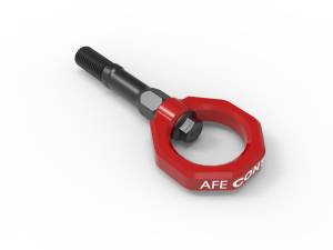 aFe CONTROL Rear Tow Hook Red Chevrolet Corvette (C8) 20-23 V8-6.2L - 450-401015-R