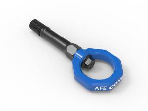 aFe CONTROL Front Tow Hook Blue Nissan Z 2023 V6-3.0L (tt) - 450-712001-L