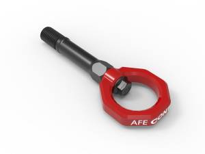 aFe CONTROL Front Tow Hook Red Nissan Z 2023 V6-3.0L (tt) - 450-712001-R