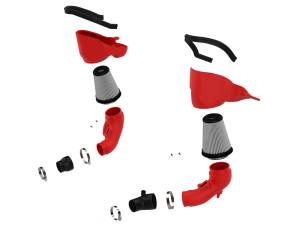 aFe Power - aFe Power Takeda Stage-2 Cold Air Intake System Red w/ Pro DRY S Filter Infiniti Q50/Q60 16-23 V6-3.0L (tt) - 56-10004DR - Image 2