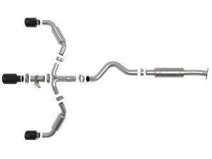 aFe Power - aFe Power Gemini XV 3 IN to 2-1/2 IN 304 Stainless Steel Cat-Back Exhaust w/ Cut-Out Black Toyota GR Corolla 23-24 L3-1.6L (t) - 49-36070-B - Image 3