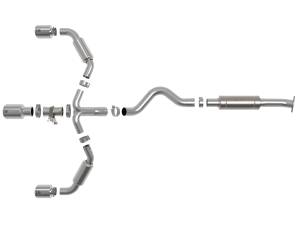 aFe Power - aFe Power Gemini XV 3 to 2-1/2 IN 304 Stainless Steel Cat-Back Exhaust w/ Cut-Out Polished Toyota GR Corolla 23-24 L3-1.6L (t) - 49-36070-P - Image 3