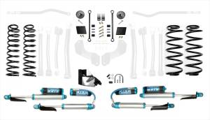 Jeep Wrangler JLU 2.5 Inch High Clearance Long Arm w/EVO SPEC King 2.5 Inch Shocks with Adjusters EVO Manufacturing