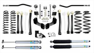 Jeep Wrangler JLU 4.5 Inch Heavy Duty High Clearance Plus Long Arm with Bilstein Shocks EVO Manufacturing