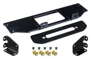 RockJock 4x4 JL/JT Winch Plate Kit for Factory Steel Bumper (for use with or without CE-9033JLS RockJock Towing Kit) - RJ-641100-101