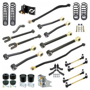 RockJock 4x4 Pro Edition Johnny Joint Suspension System for JK Wrangler (2-door) 4 Inch lift - RJ-JK2DR1-101