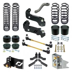 RockJock 4x4 Driver Lift Kit for JK Wrangler Unlimited (4-door) 4 Inch lift - RJ-JK4DR0-103