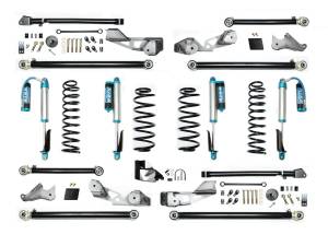 EVO Jeep Wrangler 4.5' ECO DIESEL JLU High Clearance Long Arm Suspension System with EVO SPEC King Shocks - EVO-3056DK