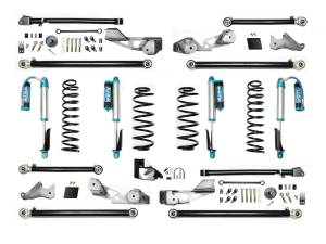 EVO MFG JLU 4.5&quot; JLU High Clearance Long Arm w/ EVO SPEC King 2.5 Shocks with Adjusters - EVO-3056KA