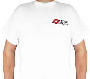RockJock 4x4 - RockJock T-Shirt w/ RJ logo and horizontal stripes, on front. black, XL. - 711014-XL - Image 2
