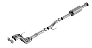 Borla Mid-Section Exhaust System w/ Muffler & Mid-Pipe - ATAK®  -  60732