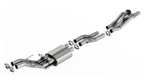 Borla Mid-Section Exhaust System w/ Muffler, X-Pipe & Mid-Pipe - ATAK®  -  60737