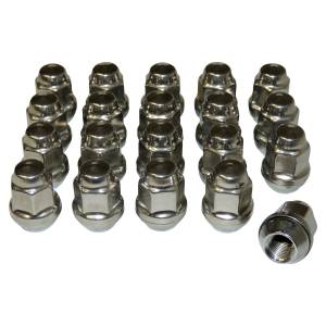 Crown Automotive Jeep Replacement 20 Piece Lug Nut Kit for Select Jeep JK,TJ,YJ,WK,WJ,ZJ,XK,KK,KJ,XJ,MJ Models  -  4006956K