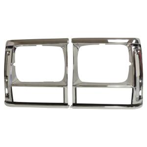 Crown Automotive Jeep Replacement Headlight Bezel Set for 1991-1996 Jeep XJ Cherokee and MJ Comanche  -  55034078K