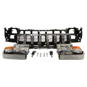 Crown Automotive Jeep Replacement Header Panel Kit for 1996-1998 Jeep ZJ Grand Cherokee w/o Headlamp Leveling  -  55054996K