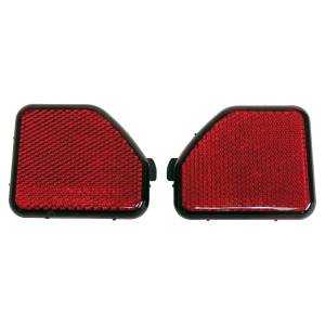 Crown Automotive Jeep Replacement Rear Fascia Reflector Set for 2018+ Jeep JL Wrangler, Red Plastic  -  68281936K