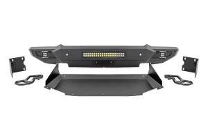 Rough Country Front Bumper w/Skid Plate & Tow Hooks  -  10808ATH