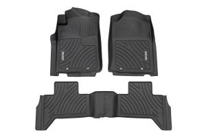 Rough Country Flex-Fit Floor Mats - Front and Rear  -  FF-71213