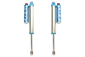 King Shocks 2011-2025 Chevrolet Silverado 2500/3500 HD and GMC Sierra 2500/3500 HD Rear Piggyback Reservoir 2.5 in Diameter Adjustable Performance Shock Kit Pair 25001-303A
