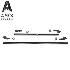 Apex Driveshaft HD 1 Ton Tie Rod & Drag Link Assembly, Steel, No-Flip - KIT145-NoFlip