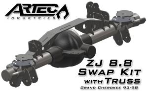Artec Industries Jeep Axle Trusses & Fabrication Parts | 1350 Of - Artec ZJ 8.8 Swap Kit with Truss 93-98 Jeep Grand Cherokee - TR8802 - Image 2