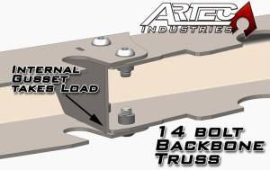 Artec Industries Jeep Axle Trusses & Fabrication Parts | 1350 Of - Artec 14 Bolt Backbone Truss - TR1407 - Image 3