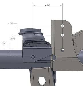Artec Industries Jeep Axle Trusses & Fabrication Parts | 1350 Of - Artec Raised Tracbar Bracket for TJ Front Axle - TJ3013 - Image 2