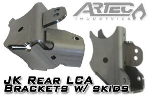 Artec Industries Jeep Axle Trusses & Fabrication Parts | 1350 Of - Artec JK Rear LCA Brackets with Skids - JK4427 - Image 1