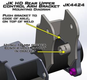 Artec Industries Jeep Axle Trusses & Fabrication Parts | 1350 Of - Artec JK HD Rear Axle UCA Brackets Pair - JK4424 - Image 3