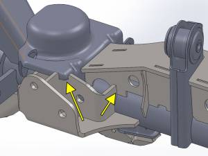 Artec Industries Jeep Axle Trusses & Fabrication Parts | 1350 Of - Artec JK HD Stock Tracbar Bracket - JK4407 - Image 2
