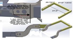 Artec Industries Jeep Axle Trusses & Fabrication Parts | 1350 Of - Artec TJ/YJ Back Half Frame Kit - FK0002 - Image 4