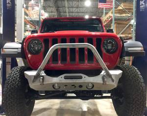 Artec Industries Jeep Axle Trusses & Fabrication Parts | 1350 Of - Artec NightHawk Jeep JL Front Bumper with Mid Tube Stinger Bare - JL5303 - Image 2