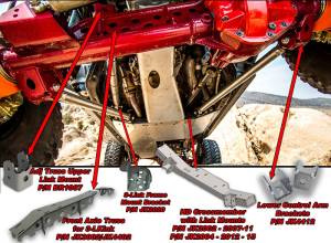 Artec Industries Jeep Axle Trusses & Fabrication Parts | 1350 Of - Artec Jeep JK Front 3-Link Kit 07-18 Wrangler JK Aluminum - LK7210 - Image 2
