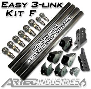 Artec Industries Jeep Axle Trusses & Fabrication Parts | 1350 Of - Artec Easy 3 Link Kit F for Artec Trusses No Tubing Outside Frame Chevy / Ford 78-79 Front Driver Rear Passenger - LK0102 - Image 1
