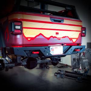Artec Industries Jeep Axle Trusses & Fabrication Parts | 1350 Of - Artec Gladiator JT Rear Bumper with Sensor Holes - JT0001 - Image 2
