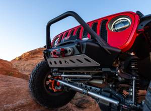 Artec Industries Jeep Axle Trusses & Fabrication Parts | 1350 Of - Artec 07-Up Jeep Wranger/Gladiator High Clearance Front Bumper with Hoop Powdercoat Black Steel - JJ9022 - Image 2