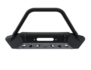 Artec Industries Jeep Axle Trusses & Fabrication Parts | 1350 Of - Artec 07-Up Jeep Wranger/Gladiator High Clearance Front Bumper with Hoop Powdercoat Black Steel - JJ9022 - Image 1