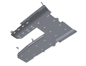 Artec Industries Jeep Axle Trusses & Fabrication Parts | 1350 Of - Artec JLU T-Case/Fuel Skid/ DPF Only - 4 Door 3.0L Diesel Aluminum - JL4199 - Image 3