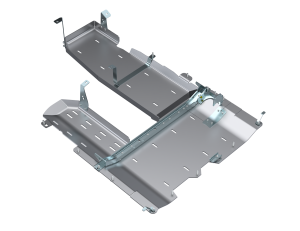 Artec Industries Jeep Axle Trusses & Fabrication Parts | 1350 Of - Artec JLU T-Case/Fuel Skid/ DPF Only - 4 Door 3.0L Diesel Aluminum - JL4199 - Image 1
