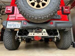Artec Industries Jeep Axle Trusses & Fabrication Parts | 1350 Of - Artec JLU Magnaflow Muffler & Tip Skid - 4 Door 392 Hemi Aluminum - JL4120 - Image 3