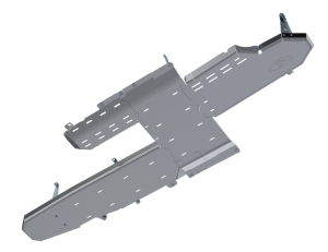 Artec Industries Jeep Axle Trusses & Fabrication Parts | 1350 Of - Artec JT Gladiator Full Bellypan with Oil Door - 3.0L Diesel Aluminum - JT4135 - Image 3