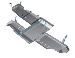 Artec Industries Jeep Axle Trusses & Fabrication Parts | 1350 Of - Artec JLU Full Bellypan with Oil Door - 4 Door 3.0L Diesel Aluminum - JL4169 - Image 1