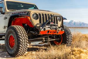 Artec Industries Jeep Axle Trusses & Fabrication Parts | 1350 Of - Artec Powdercoat Nighthawk Mid-tube Stinger Front Bumper with Aluminum Skid for JK, JL, & JT - Black Powdercoat - JJ8045 - Image 12