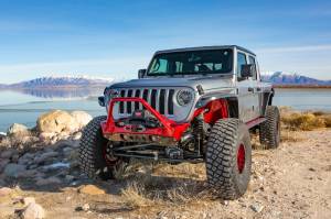 Artec Industries Jeep Axle Trusses & Fabrication Parts | 1350 Of - Artec Bare Steel Nighthawk Mid-tube Stinger Front Bumper with Aluminum Skid for JK, JL, & JT - Bare Steel - JJ8030 - Image 6