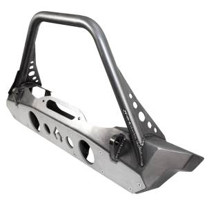 Artec Industries Jeep Axle Trusses & Fabrication Parts | 1350 Of - Artec Bare Steel Nighthawk Mid-tube Stinger Front Bumper with Aluminum Skid for JK, JL, & JT - Bare Steel - JJ8030 - Image 1