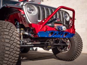 Artec Industries Jeep Axle Trusses & Fabrication Parts | 1350 Of - Artec Bare Steel Nighthawk Mid-tube Stinger Front Bumper with Aluminum Skid for JK, JL, & JT - Bare Steel - JJ8030 - Image 3