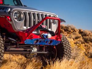 Artec Industries Jeep Axle Trusses & Fabrication Parts | 1350 Of - Artec Bare Steel Nighthawk Mid-tube Stinger Front Bumper with Aluminum Skid for JK, JL, & JT - Bare Steel - JJ8030 - Image 5