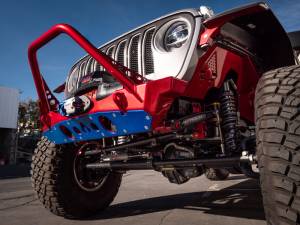 Artec Industries Jeep Axle Trusses & Fabrication Parts | 1350 Of - Artec Bare Steel Nighthawk Mid-tube Stinger Front Bumper with Aluminum Skid for JK, JL, & JT - Bare Steel - JJ8030 - Image 8