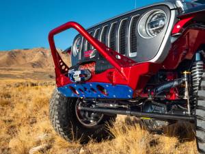 Artec Industries Jeep Axle Trusses & Fabrication Parts | 1350 Of - Artec Bare Steel Nighthawk Mid-tube Stinger Front Bumper with Aluminum Skid for JK, JL, & JT - Bare Steel - JJ8030 - Image 4
